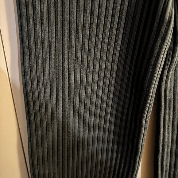 M.M. Lafleur The Finley Stretch Pant Ribbed Jardigan Knit GRAY Elastic Large - Picture 4 of 11